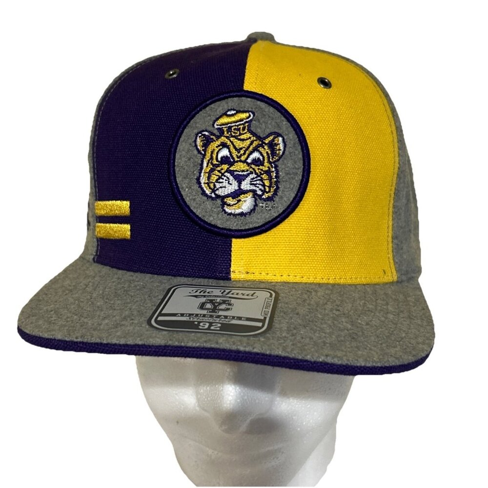 NEW LSU Tigers NCAA Colosseum Snapback Trucker Cap Hat Purple OSFA